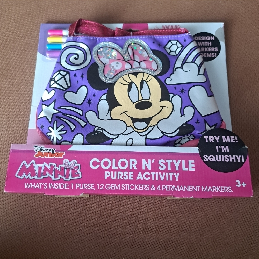 Disney Minnie Mouse Color N' Style purse (NEW)